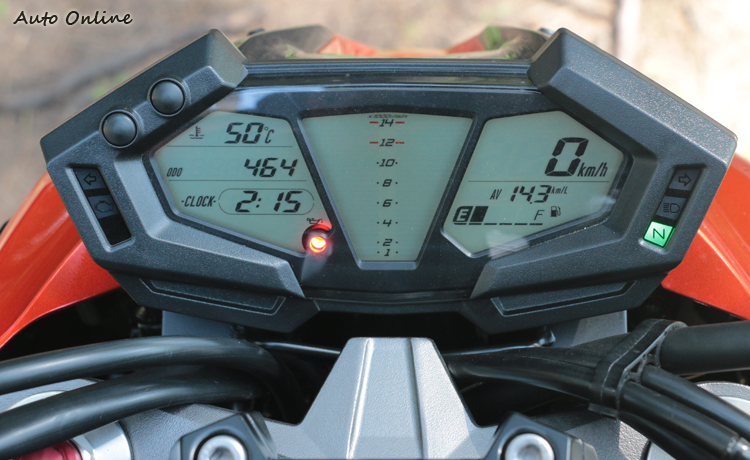 新款的LED儀表組還附有ECO節能提示功能,在滑行時會提供油門補償的建議。