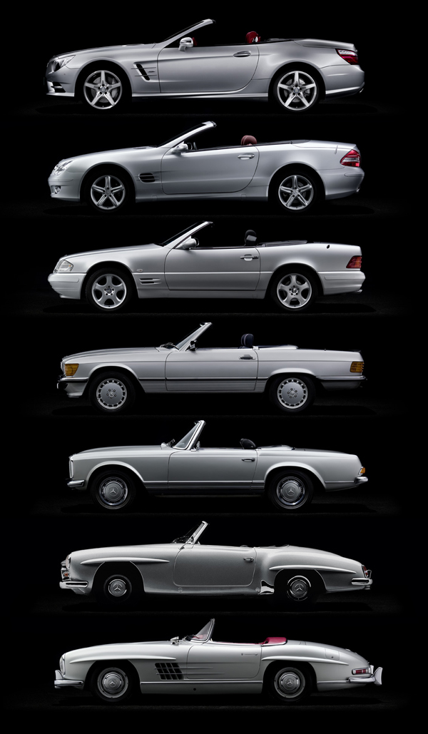 越來越傾斜的前擋角度,以及厚實的車身,都見證了不同年代對於跑車的詮釋差異。