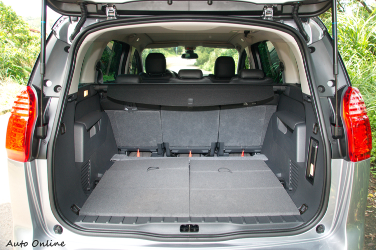 行李廂收納容積為679公升。