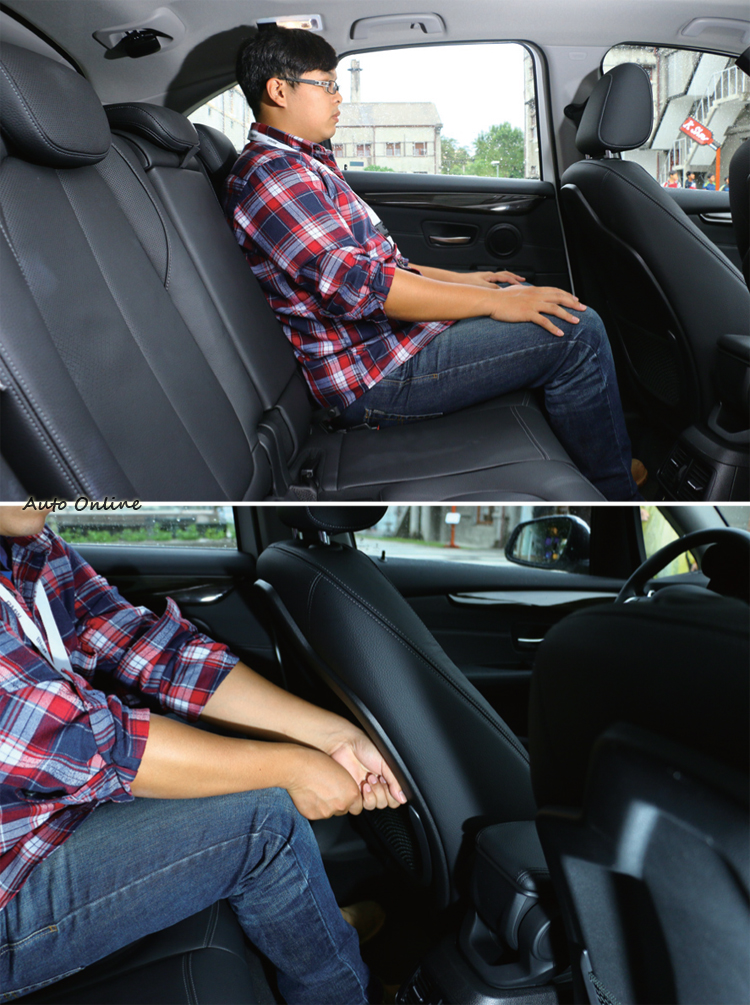 以172公分乘員實際坐在後座,空間表現讓人相當滿意。