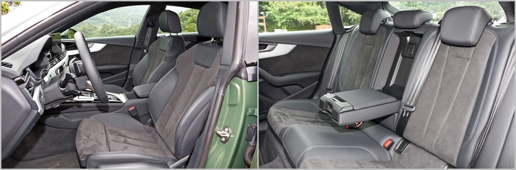 原本前座就已標配跑車座椅,此車更升級S line跑車座椅。