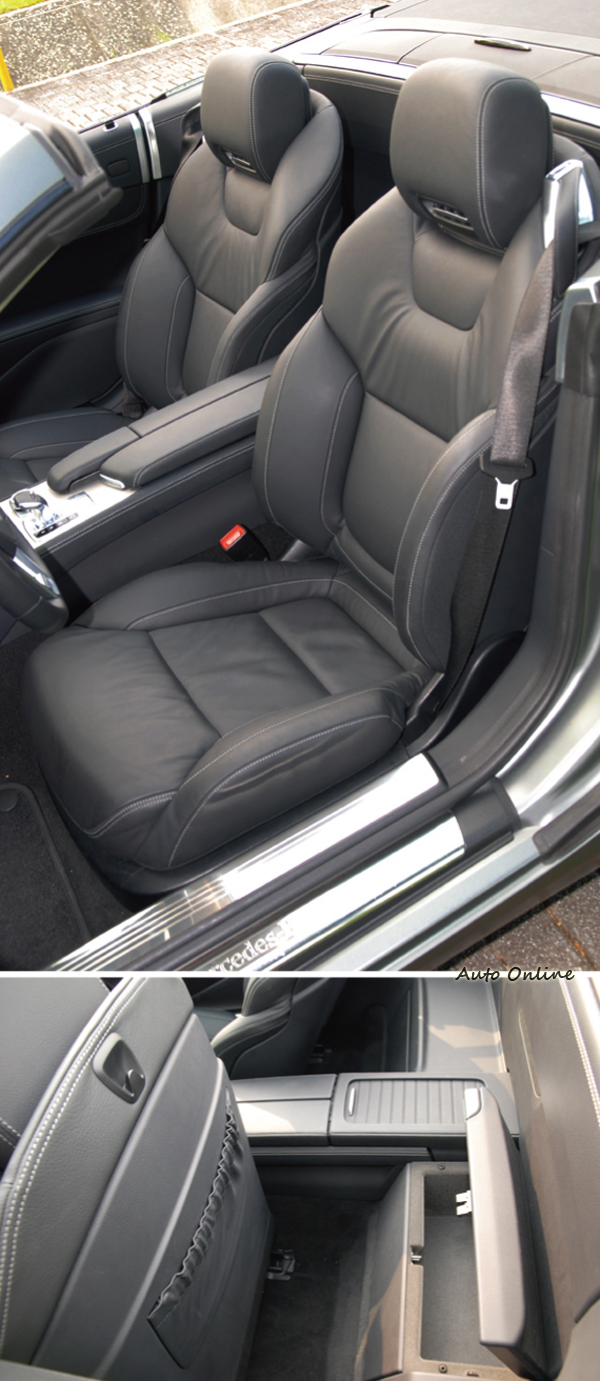 看似擁擠的座椅後方,其實還藏了可以置物的空間。