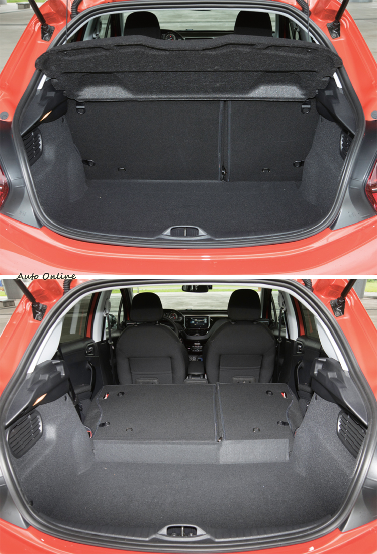 行李廂空間為311公升,放倒後排座椅椅背後可擴增至1152公升。