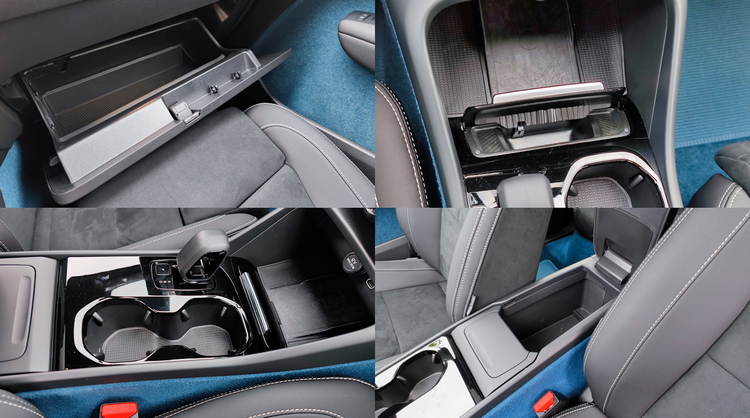 前座各類置物/置杯空間