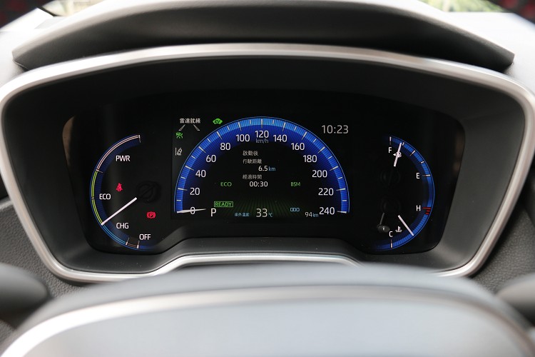 油電車型駕駛者前方配置7吋MID螢幕。