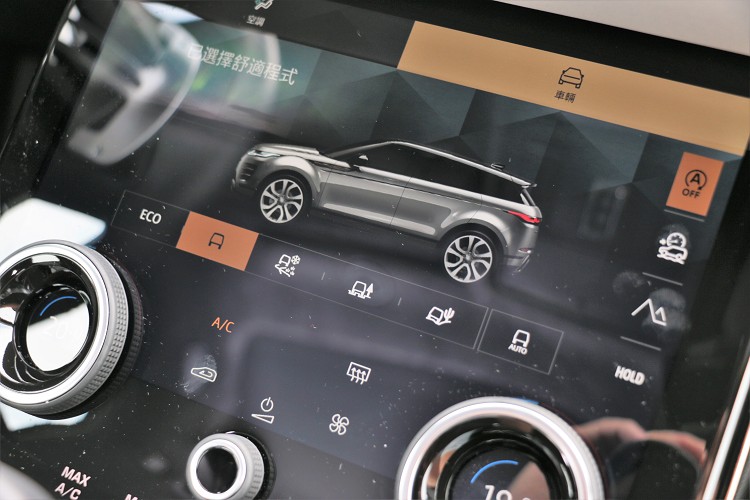 Terrain Response 2自動化全地形反應系統與ATPC全地形行進控制系統,看似已被都市化的Evoque,依舊保有一定程度的越野性能。