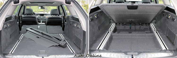 後座傾倒後能有1670公升大容積置物空間,行李廂底板下方原廠設計有貼心置物夾層。