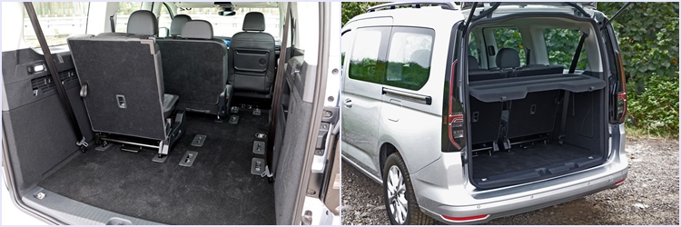 完全平整的地板和直立牆面,讓後廂擁有最大的空間利用率,即使全車滿載仍有足夠的行李空間可以使用,更何況後兩排座椅還可以任意拆卸,甚至願意的話還能反裝。