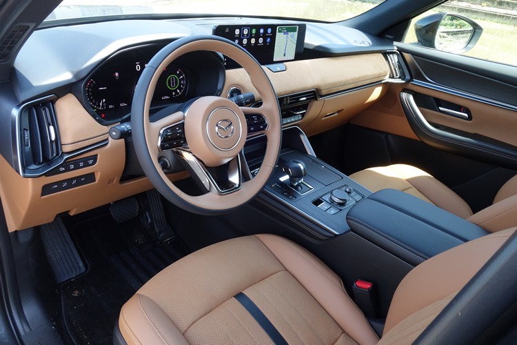 33T AWD Premium Sport標配的棕黑雙色內裝,呈現出年輕活潑又有質感的特色。