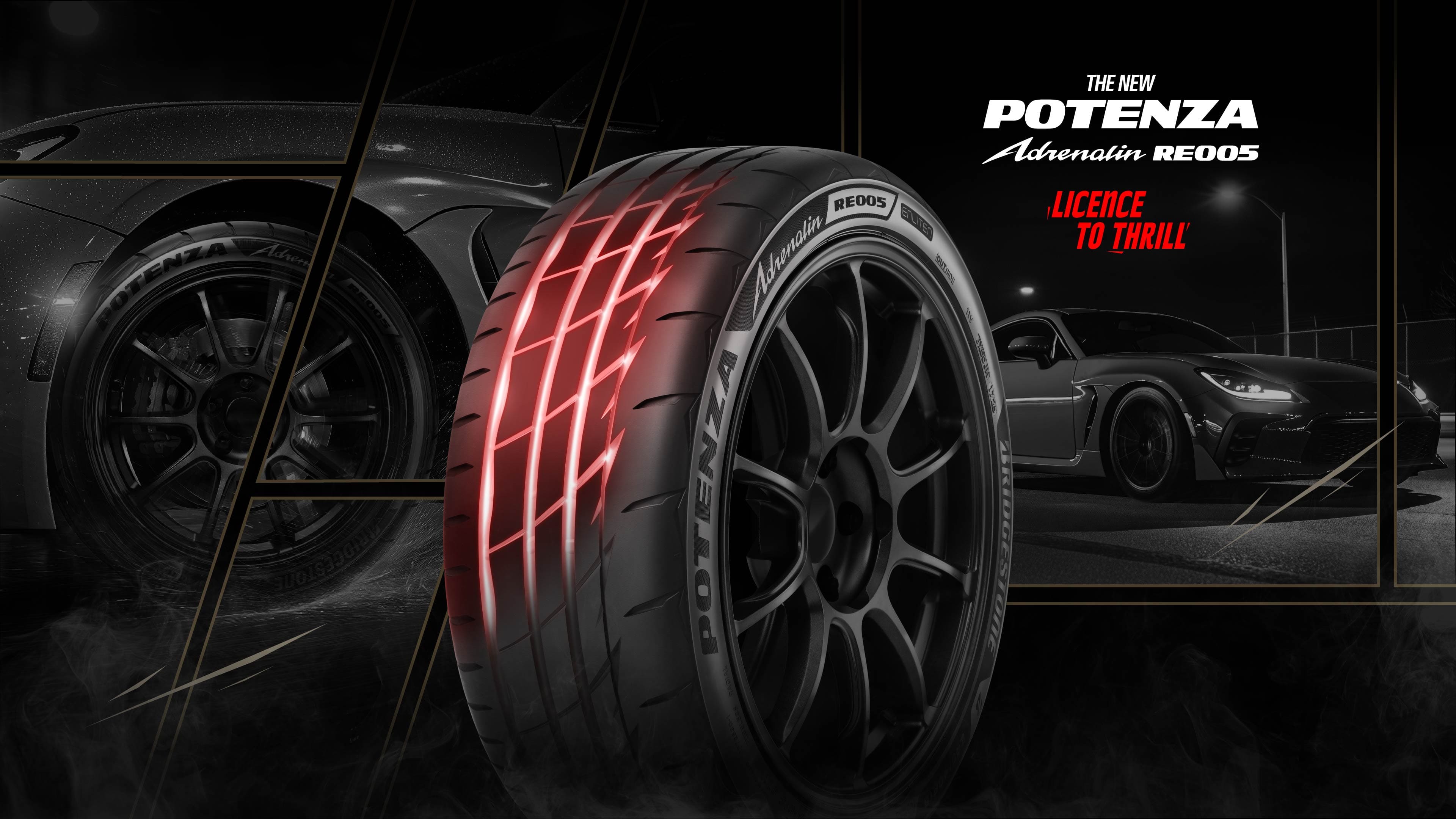 POTENZA Adrenalin RE005 運動街胎於2026彰化賽車節，全台首次亮相。（圖由普利司通輪胎提供）