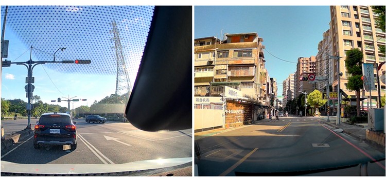 （左）傳統後視鏡型（右）外拉式鏡頭