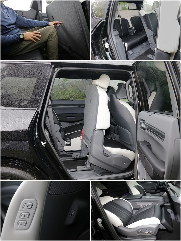 前乘客座提供睡眠模式獨立控制鍵,第三排座位空間也能讓成人舒適乘坐。