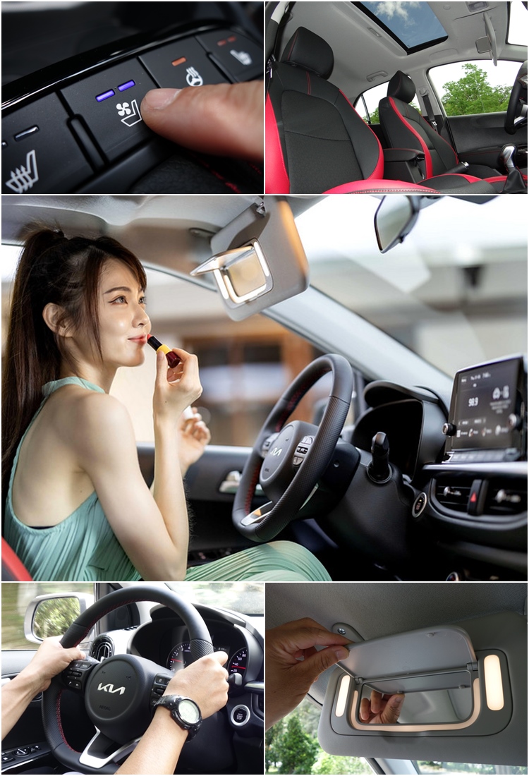 包括雙前座加熱座椅、駕駛座兩段駕駛座通風座椅功能、方向盤加熱和駕駛座遮陽板附LED柔光化妝鏡,都是這款特仕車的最大賣點。