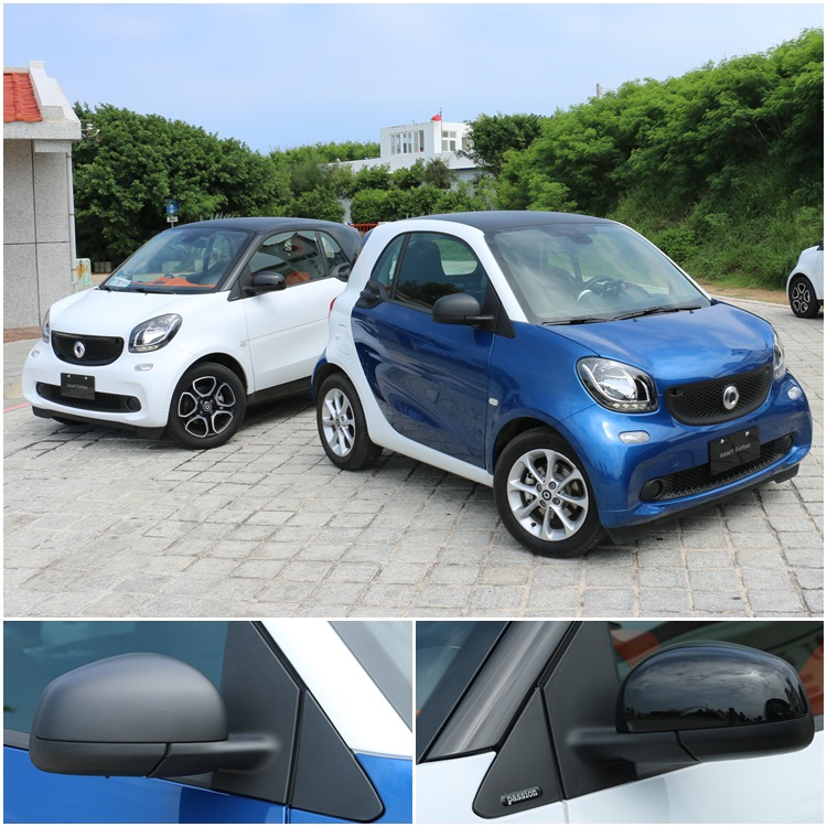 兩種等級在外觀細節上只有少部份的差異,其中包括輪圈型式和後視鏡外殼烤漆處理。